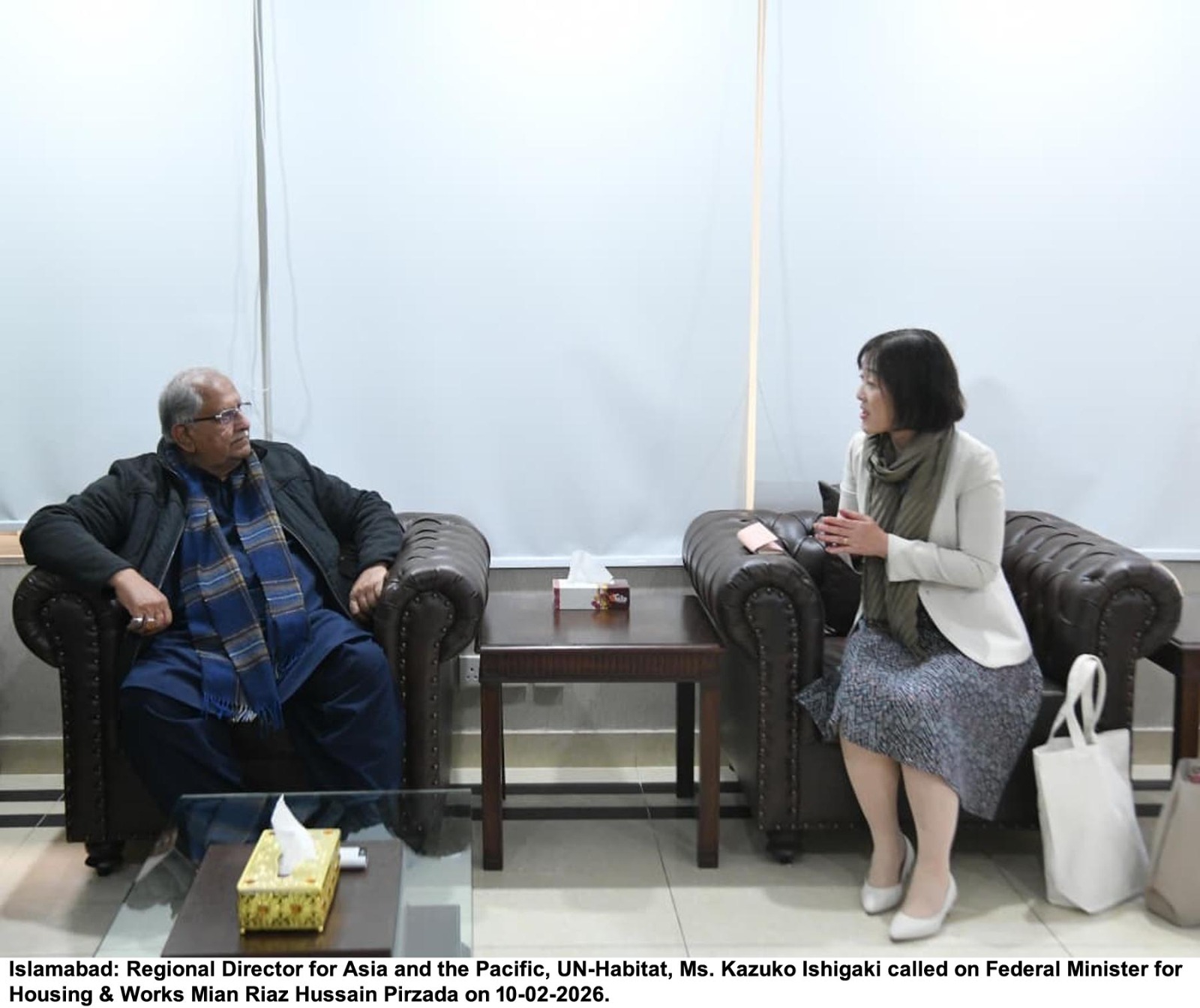 Regional Director for Asia and Pacific, UN-Habitat Calls on Federal Minister for Housing & Works
